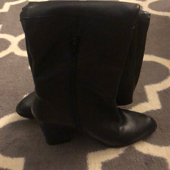 Stuart Weitzmann Tall Boots Black Leather Sz 9 - Picture 4 of 7